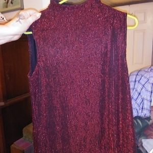 Sparkly red medium dress blouse